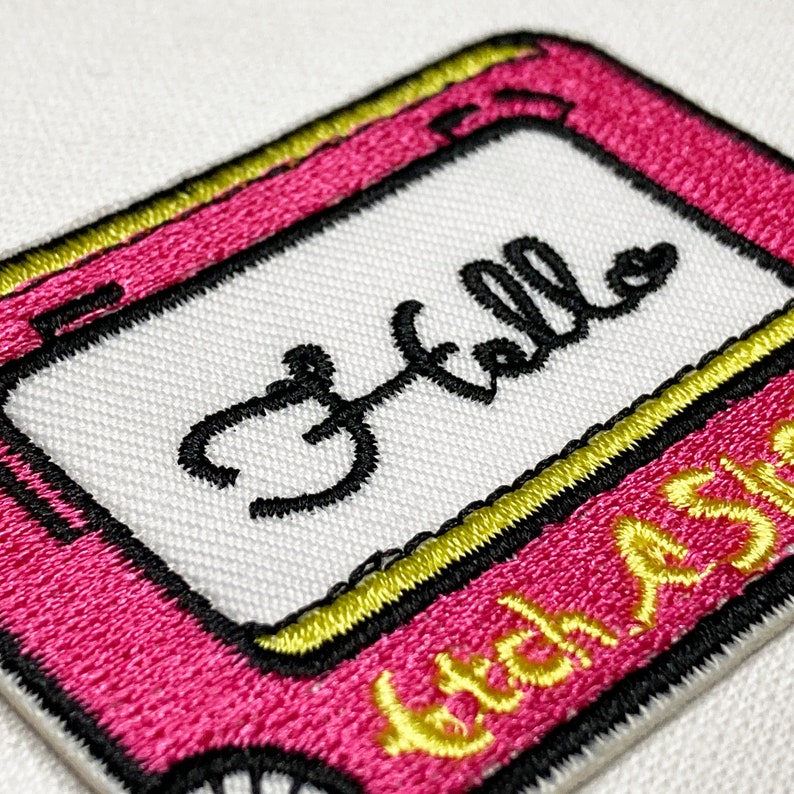 Retro Patches Vintage, 80's, Mix Tape, Tv, Camera, Embroidered Sew on / Iron on Jeans Bags Clothes Transfer, badge image 7