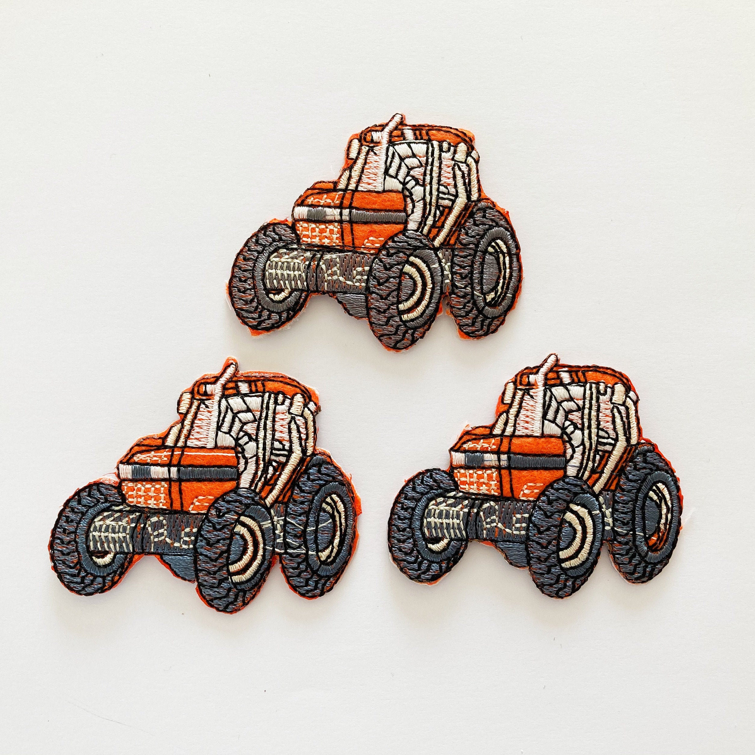 Tractor Patch Sew on Iron On applique embroidery Kids Etsy