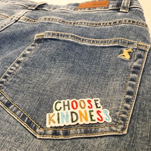 Cute Funny Patches, Positivity, Retro, Embroidered Sew on / Iron on Biker Patch Badge Appliqué Jeans Bags Clothes Transfer image 9