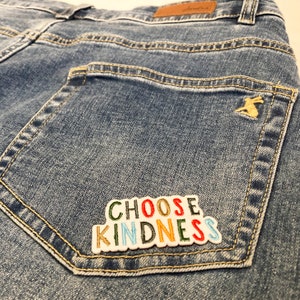 Niedliche lustige Patches, Positivität, Retro, bestickt, zum Aufnähen/Aufbügeln, Biker-Patch, Abzeichen, Applikation, Jeans, Taschen, Kleidung, Transfer Bild 9