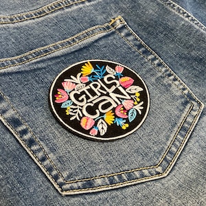 Cute Funny Patches, Positivity, Retro, Embroidered Sew on / Iron on Biker Patch Badge Appliqué Jeans Bags Clothes Transfer zdjęcie 10