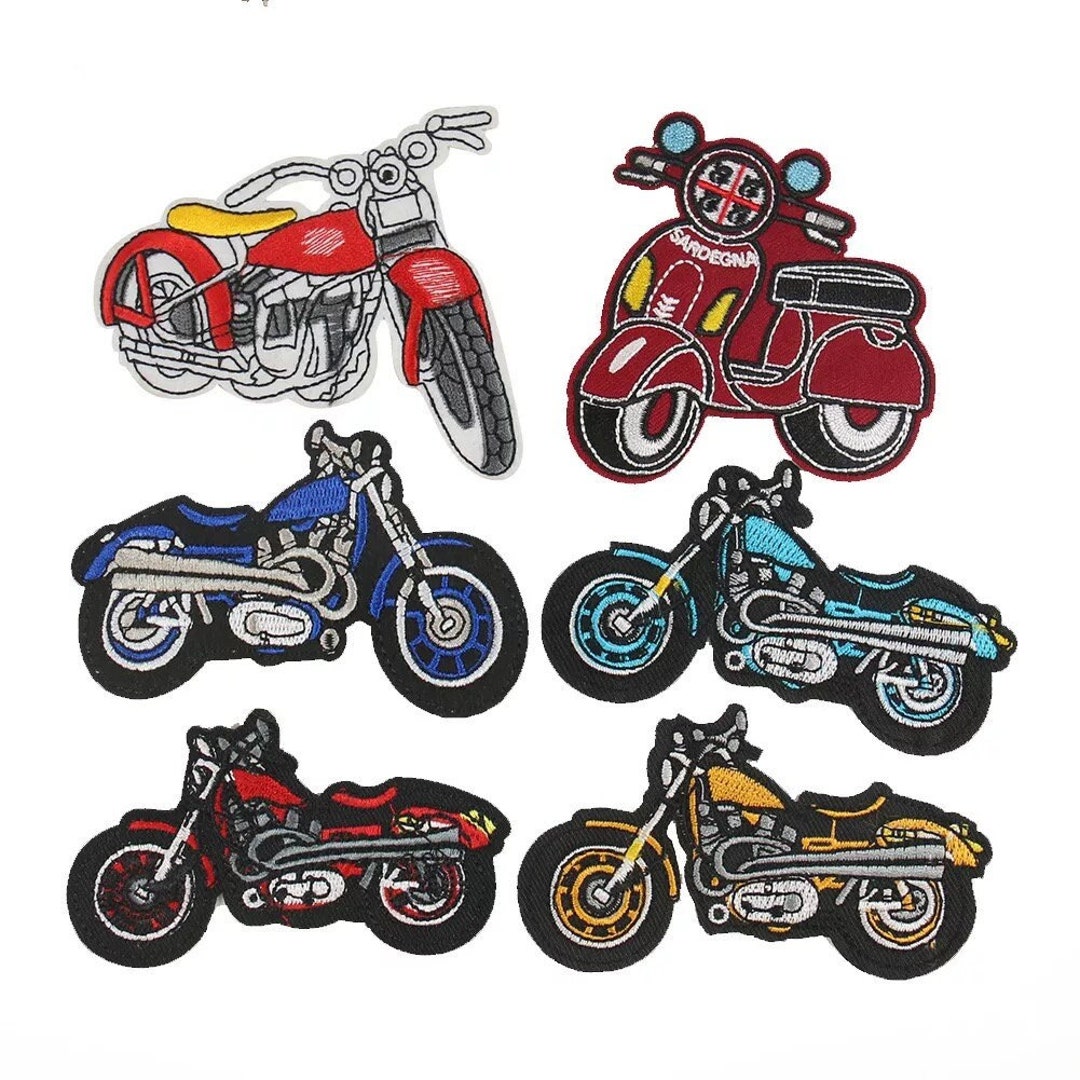 Round Popular Patches 23 DESIGNS to Choose From. Embroidered Sew on / Iron  on Biker Nature Space Patch Badge Applique Jeans Bags Clothes 