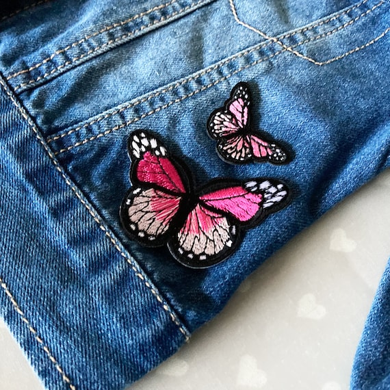 Parches para ropa mariposas sale