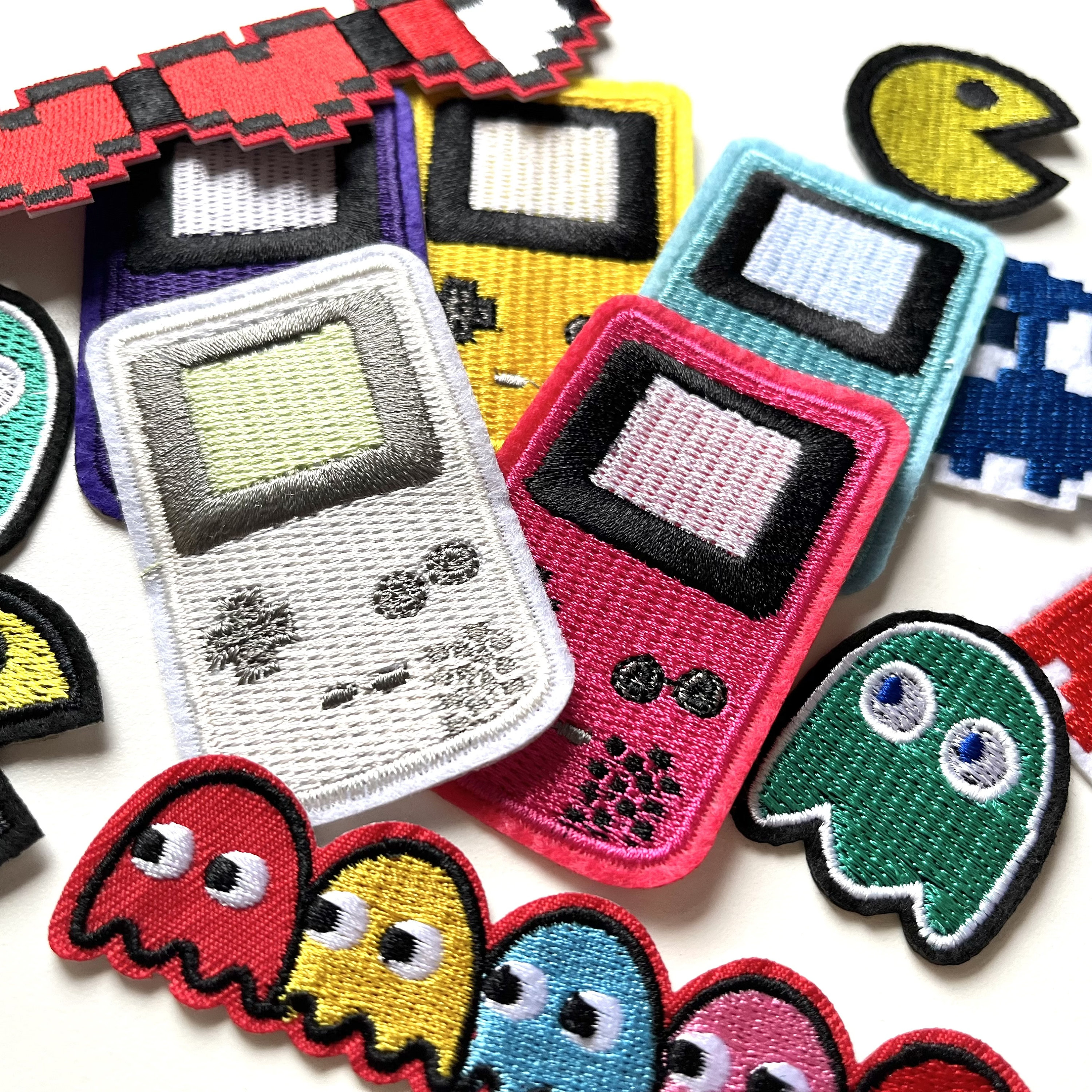 Retro Game Patches - Vintage, 80's, Arcade, Gameboy, Console, Pixels ...
