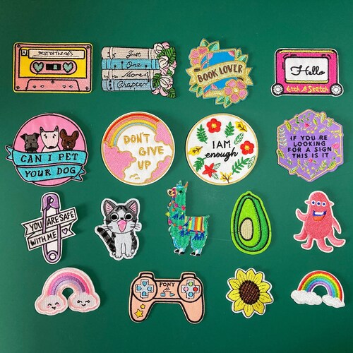 Cute Funny Patches Positivity Retro Embroidered Sew on / Etsy UK
