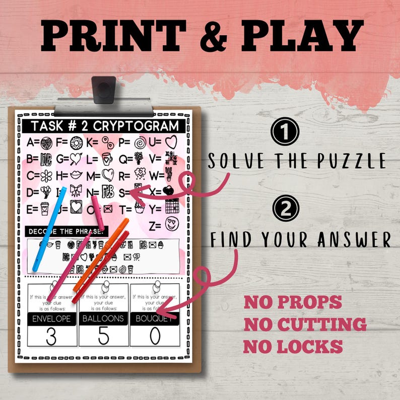 Kids Valentine’s Day Escape Room, Printable Escape Room Kit, Instant ...