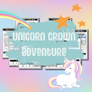 Unicorn Escape Room, Kids unicorn game, Escape Room Kit, Instant Download, Holiday Escape Room, Kids No Prep Escape Room, Print and Play