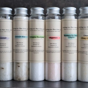 Bulk Bath Minerals: Choose 10 | 12 Variations | Easy Gifts | Stocking Stuffers | Essential Oil Baths | Relaxing Gifts