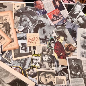 Ritagli di carta vintage effimera unici da UOMO, progetti di scrapbooking, album di ricordi, collage, arte alternativa, LOTTO DI LAVORO