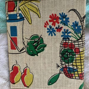 Vintage receptenboek handgeschreven recepten eten koken bakken collectie jaren 50 en 60