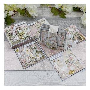 Boîte qui explose mariage, carte de voeux pour jeunes mariés, idée cadeau mariage, carte de mariage