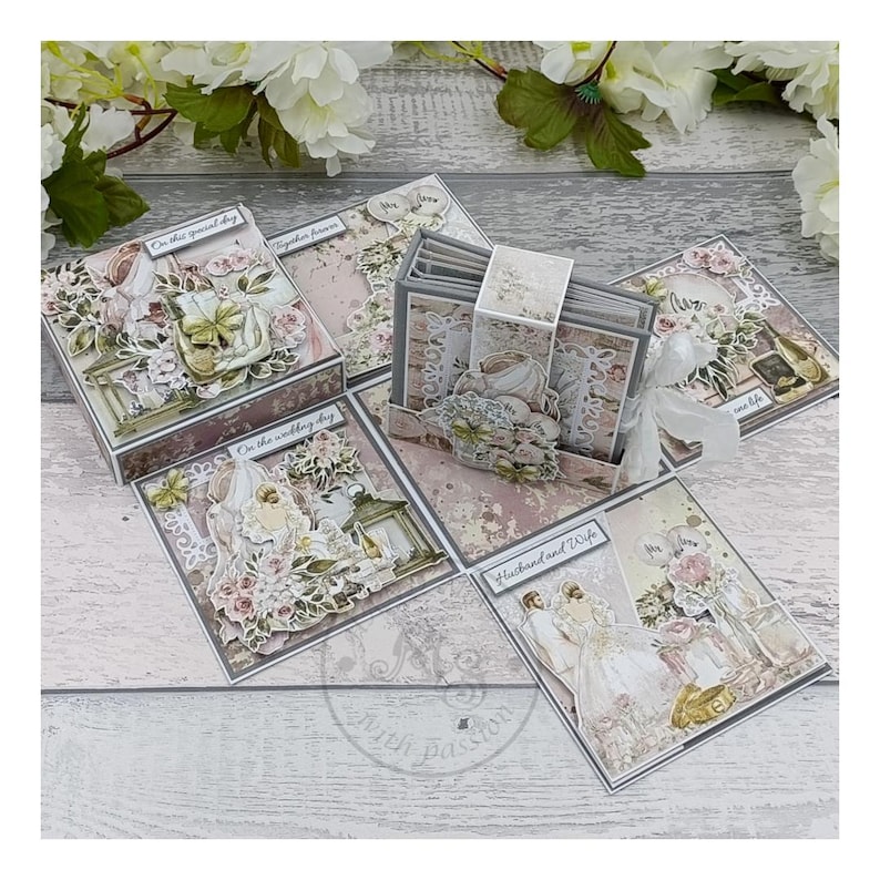 Wedding Exploding Box, Greetings Card for Newlyweds, Wedding Gift Idea ...