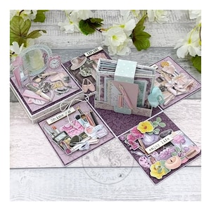 Birthday Exploding Box for Her, Greetings Card for Her, Valentine&#39;s Day, Mother&#39;s Day, Birthday, Anniversary, Gift for Her