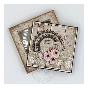 Tarjeta de felicitación de estilo vintage, tarjeta de San Valentín, tarjeta del día de la madre, tarjeta del día de la abuela, tarjeta de aniversario