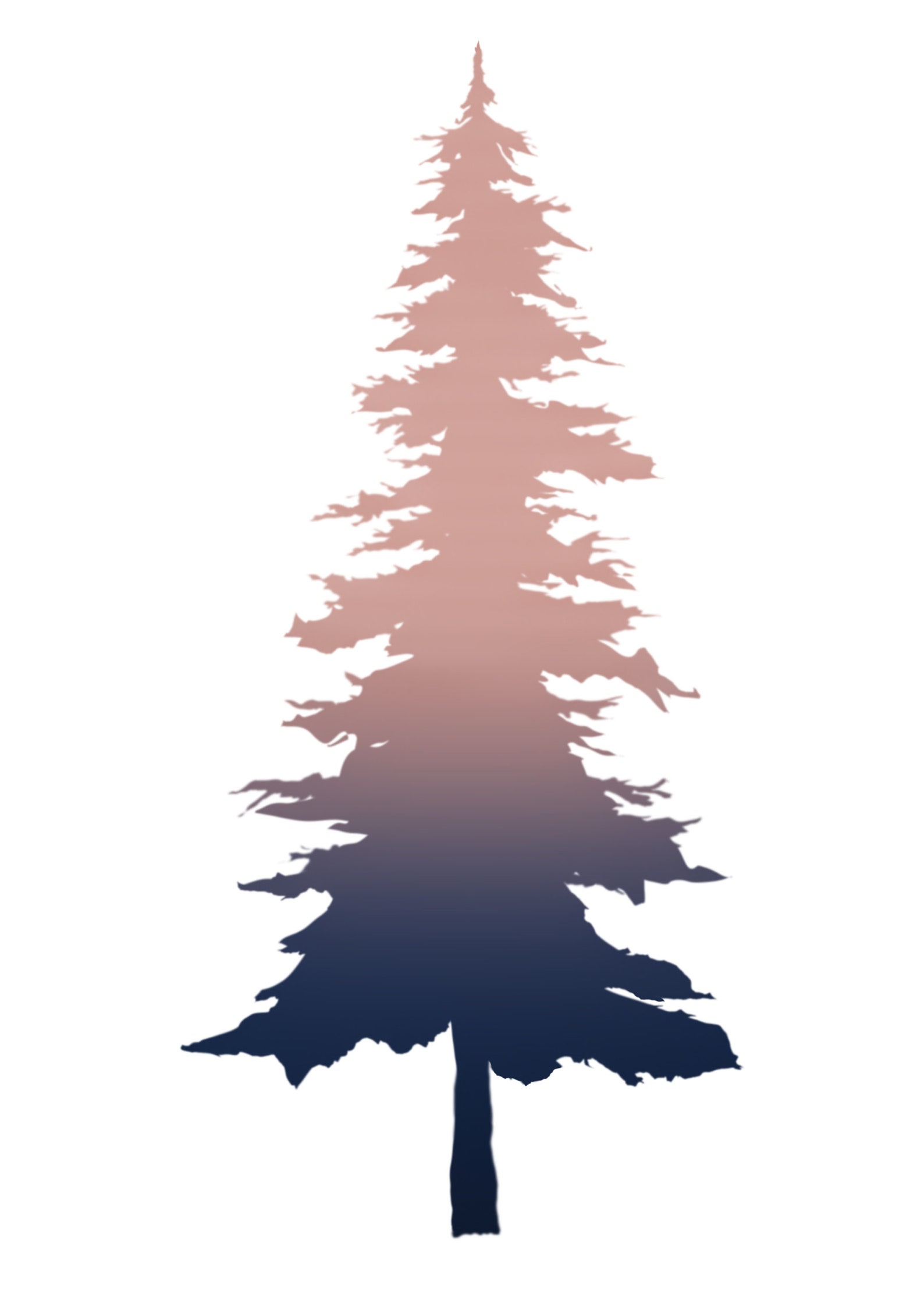 Pine Tree Digital Art - Etsy