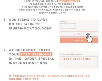 New stuff are on www.purringcatco.com but you may still make payment over here!