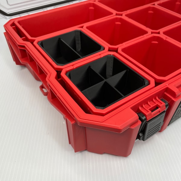 Milwaukee Packout Part Bin Nesting Insert - Divider Organizer - Set of 4