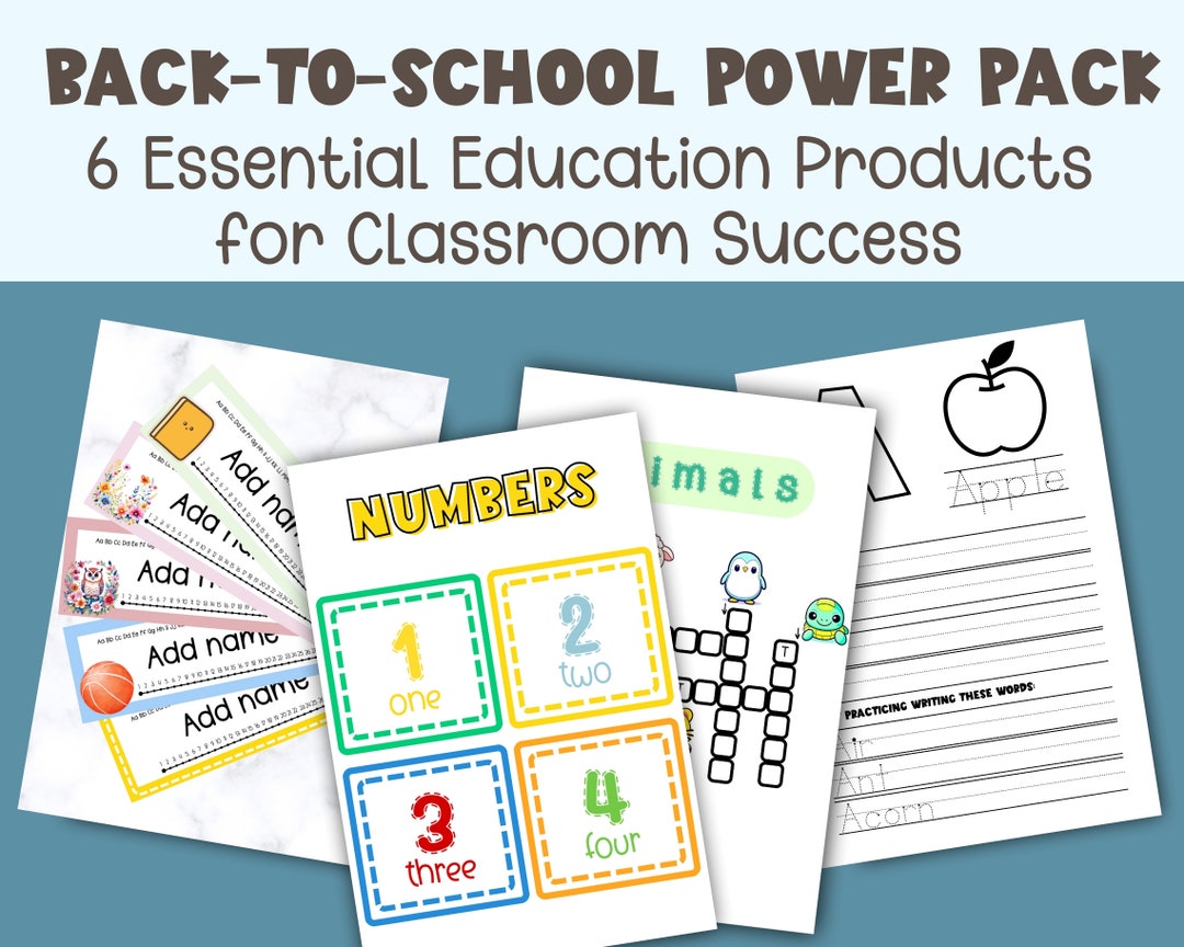 Ultimate Back-to-school Bundle School Activities Educational Games ...