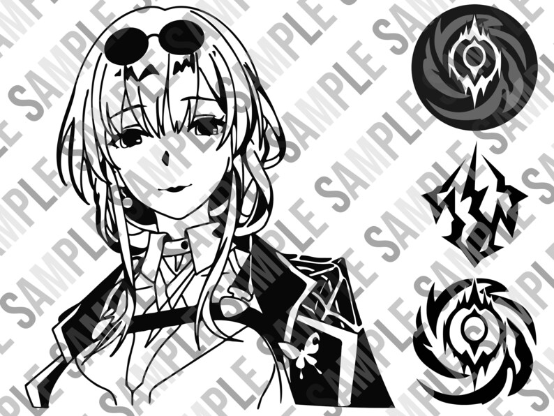 KAFKA SET Honkai Star Rail Character Pose Path Type Combat Type Stencils Etsy
