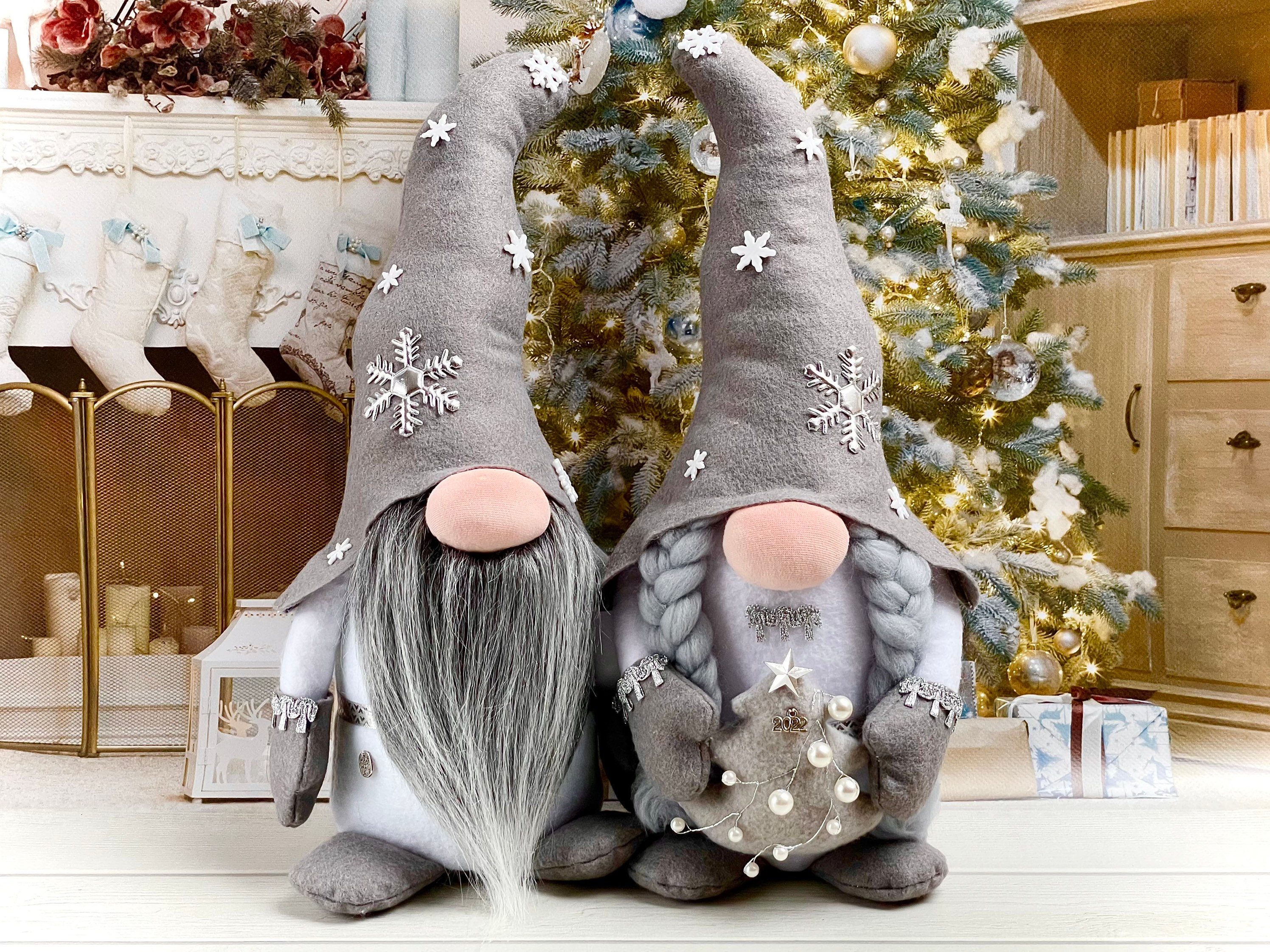Gnomos de Navidad Gnomos grises Pareja Gnomo escandinavo - Etsy México Gnomos de Navidad Gnomos grises Pareja Gnomo escandinavo - Etsy México