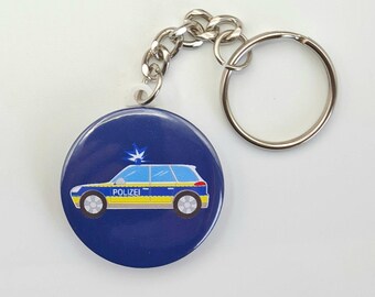 Polizei Polizistin Geschenk Polizeistern 3D Schlüsselanhänger A-90305 Polizei Polizistin Geschenk Polizeistern 3D Schlüsselanhänger A-90305