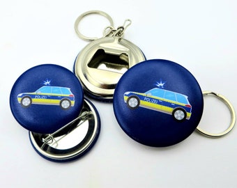 Polizei Polizistin Geschenk Polizeistern 3D Schlüsselanhänger A-90305 Polizei Polizistin Geschenk Polizeistern 3D Schlüsselanhänger A-90305