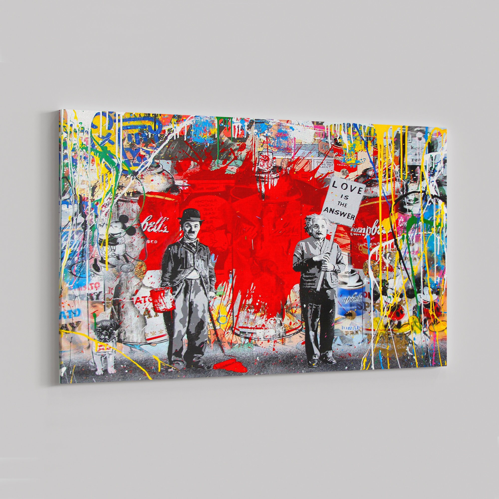 Banksy Wall Art Decor Banksy Street Art Mr Brainwash Etsy