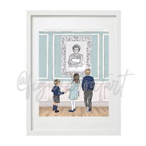 Diana and her gransons - Art print (DIGITAL DOWNLOAD)
