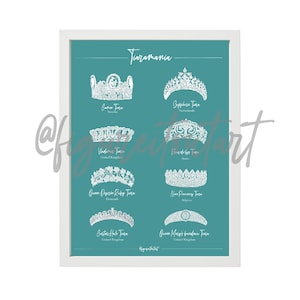 Cartel de Royal Tiaras - Impresión artística (DESCARGA DIGITAL)