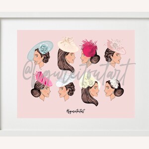 The Duchess of Cambridge best headpieces - Art Print (DIGITAL DOWNLOAD)