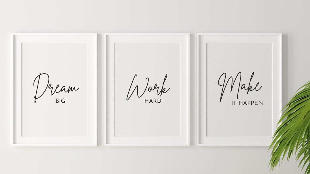 3 Images 18 X 24in , Printable, Home Decor, Inspirational Quote ...