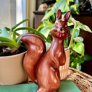 Vintage Carved Squirrel Figure