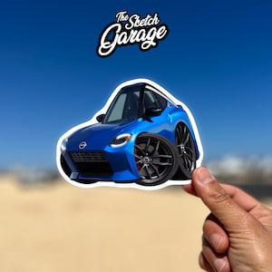 2023 Nissan Z custom cartoon Kiss-Cut Sticker / Decal ideal for water bottle, laptop, phone case, helmet, window sticker free chipping