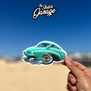 1949 Green Custom Mercury cartoon Kiss-Cut Sticker / Decal ideal for water bottle, laptop, phone case, helmet, window sticker free chipping