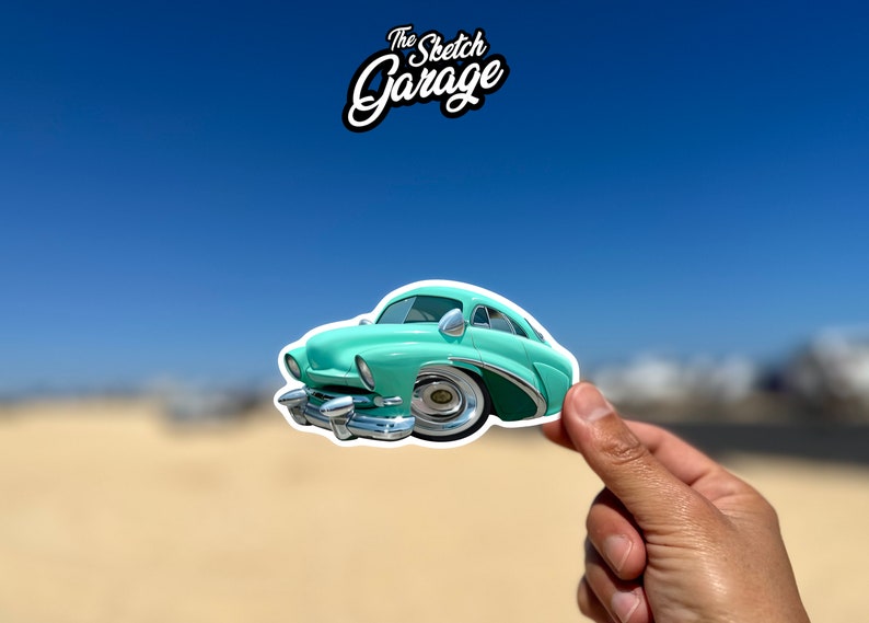 1949 Sticker 1949 Green Custom Mercury Cartoon Kiss-cut Sticker / Decal Ideal for ...