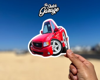1993 ford SVT Lightning custom cartoon Kiss-Cut Sticker / Decal ideal for water bottle, laptop, phone case, helmet, window sticker
