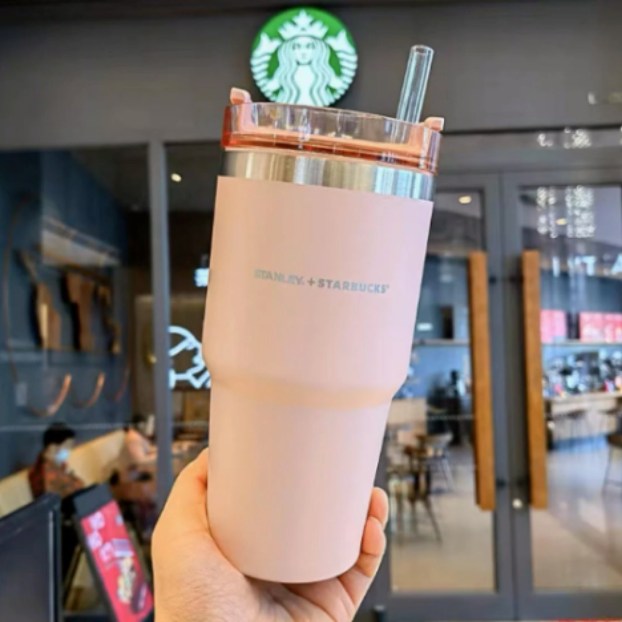 Starbucks+STANLEY Stainless Peach Tumbler 20 oz.Cold Cup Thailand only