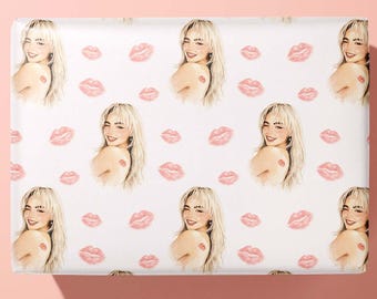 Sabrina Carpenter Wrapping Paper | Short n Sweet, Espresso Coquette, Pop Star Birthday, Concert