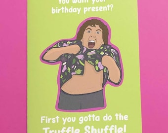 Goonies chunk card - hand illustrated