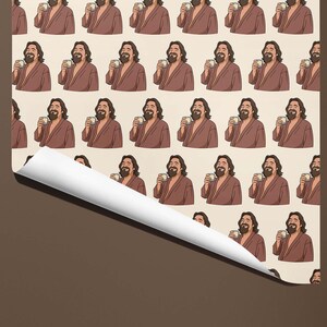 Big Lebowski Gift Wrap - The Dude - Hand Illustrated Wrapping paper image 2
