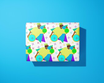 Fresh Prince Gift Wrap - Will Smith - hand illustrated