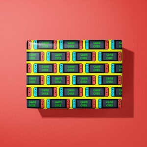 Nintendo switch style wrapping paper - retro - printed to order