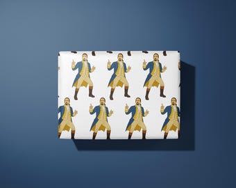 Hamilton wrapping paper / gift wrap - hand illustrated