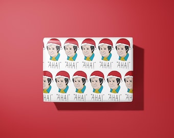 Alan partridge xmas wrapping paper - hand illustrated