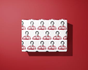 Ron burgundy wrapping paper - anchorman - hand illustrated