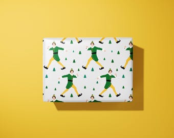 Buddy The Elf Wrapping Paper - Hand Illustrated Christmas Gift Wrap