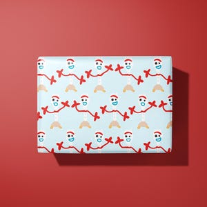 Forky wrapping paper - hand made gift wrap - Toystory inspired