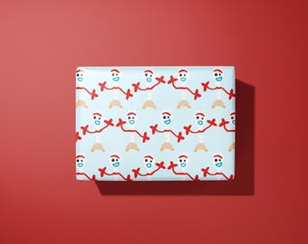 Forky wrapping paper - hand made gift wrap - Toystory inspired