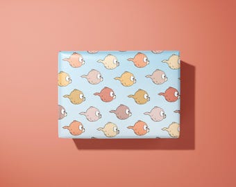 Hilda inspired wrapping paper | gift wrap - woffs - hand illustrated