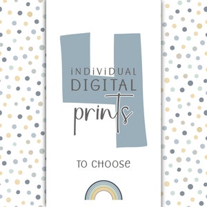 4 carteles digitales a elegir - 4 carteles individuales mix and match - Carteles en PDF a imprimir por el cliente